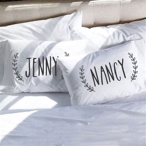 Personalized Same Sex Wedding Gift For Lesbian Pillowcases Gift With Names Gift Lesbian Wedding