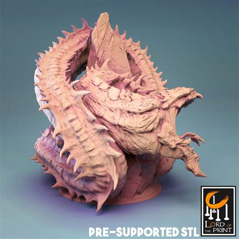 Midgard Serpent Jormungandr Outstanding 3d Printed Fantasy Etsy