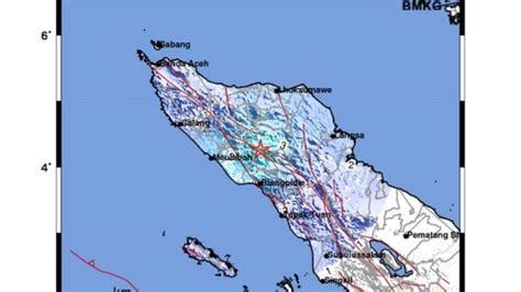 Gempa Hari Ini Maret Guncang Takengon Aceh Tengah Magnitudo M