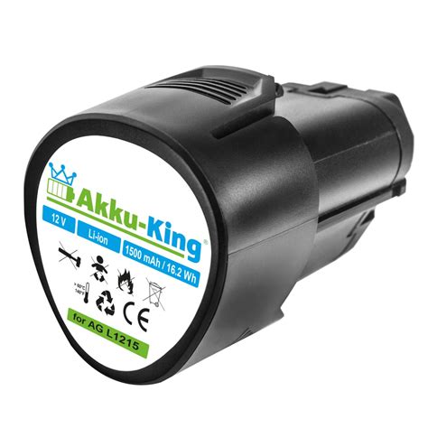 Akku kompatibel mit AEG L1215 L1215 R BWS12 Li Ion 1500mAh für