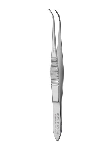 Graefe Forceps Curved Serrated Fine Science Tools