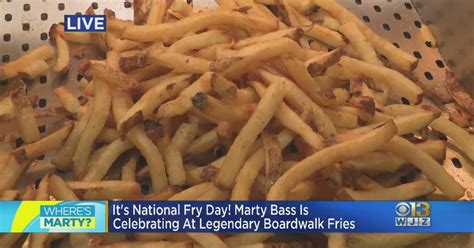 Wheres Marty Celebrating National Fry Day With Boardwalk Fries Cbs