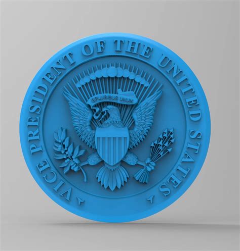 Vice President Seal Usa America 3d Stl Model For 3d Printing And Cnc