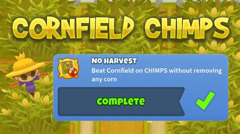 Cornfield CHIMPS Black Border Guide And No Harvest Achievement Easy