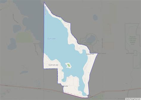 Map Of South Gull Lake Cdp