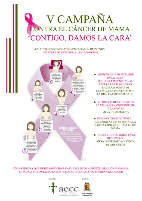 V CAMPAÑA CONTRA EL CÁNCER DE MAMA CONTIGO DAMOS LA CARA