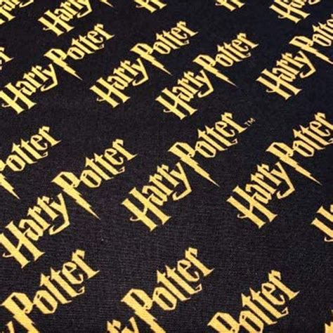 Cotton Fabric Camelot Harry Potter Logo Cm Wide