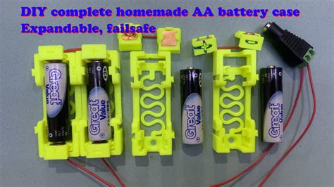 Diy Complete Homemade Aa Battery Case 3d Print Model 3d Printing Battery Cases Diy