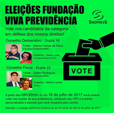 Iniciada a votação para a Fundação Viva de Previdência Sindprevs RN