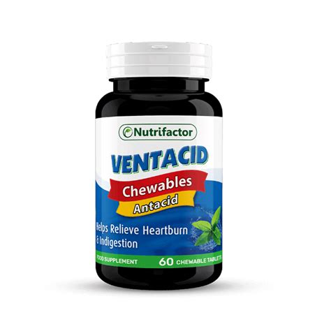 Buy Nutrifactor Ventacid Chewables Antacid Tablets, 60 Ct Online in ...