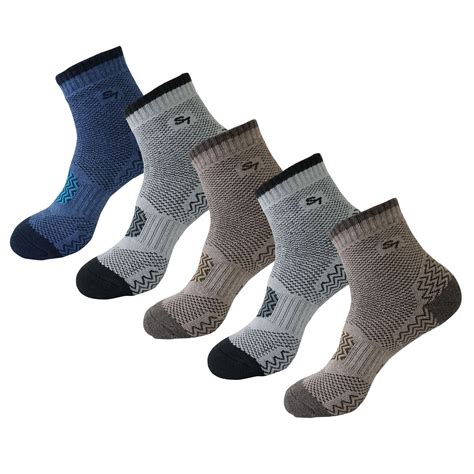 5pack Men's Full Cushion Mid Quarter Length Hiking Socks – Seoulstory7