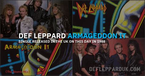 35 Years Ago DEF LEPPARD Release ARMAGEDDON IT Single In UK