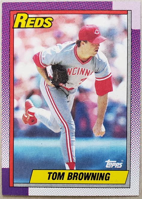 Tom Browning 418 Prices 1990 Topps Baseball Cards