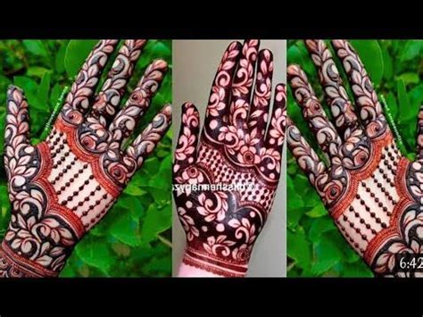 Most Beautiful Bharwa Mehndi Design For Front Hand|New & Stylish Bharwa ...