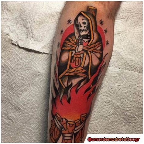 Tatuajes Traditional Santa Muerte Tattoo