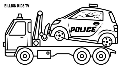 Police Pick Up Truck Coloring Pages Coloring Pages