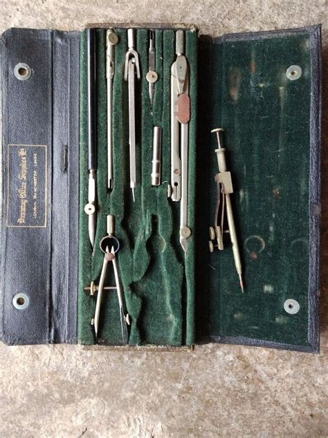 Antique Geometry Set And Case In Coombe Dingle Bristol Gumtree