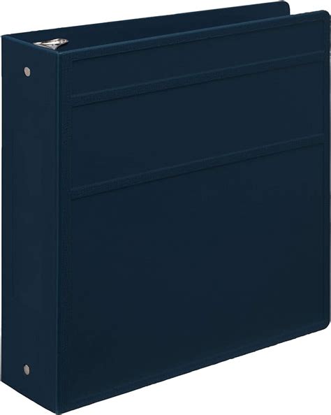 Carstens Inch Heavy Duty Ring Binder Side Opening Navy Blue