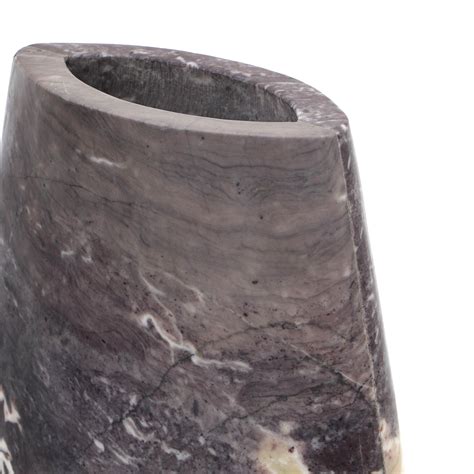 Samma Grey Marble Vase Large Tov Furniture