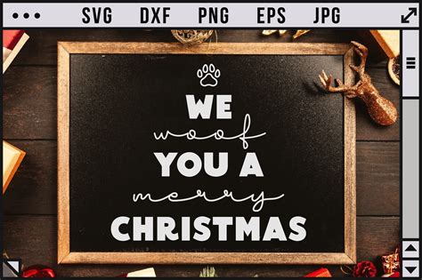 We Woof You A Merry Christmas Graphic By Cuteshop Creative Fabrica