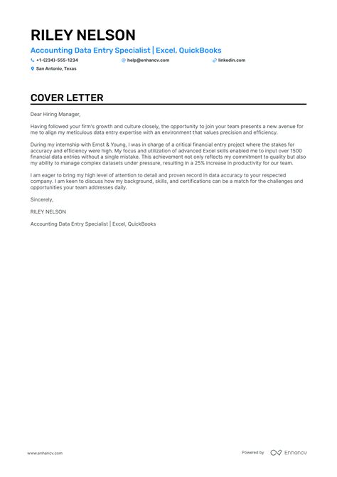 9 Professional Data Entry Cover Letter Examples And Template For 2025