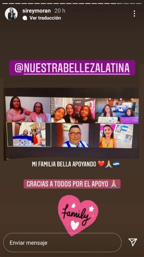 Hondure Os Se Vuelcan A Las Redes Con Mensajes De Apoyo A Sirey Mor N En Nuestra Belleza Latina