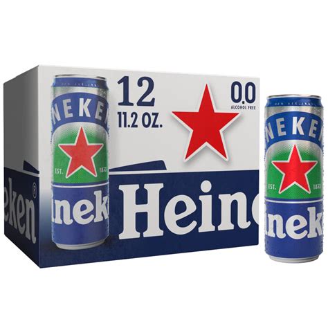 Heineken 00 Non Alcoholic Beer 12 Pack 112 Fl Oz Cans