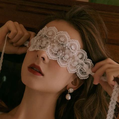 Women Lady Black Sexy Lace Eye Mask For Female Hollow Out Blindfolded