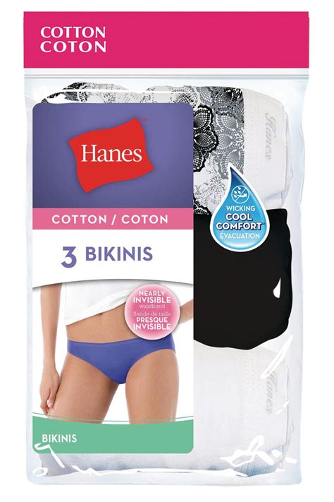 Hanes Women S P Comfort Cotton Bikini Walmart Canada