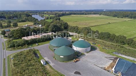 Luftaufnahme Barum Biogasspeicher Beh Lter Im Biogaspark In Barum Im