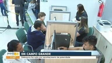 MSTV 1ª Edição Campo Grande Defensoria faz ação pra reconhecimento