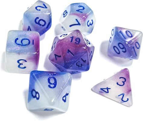 Flashowl Dnd Dice Set Luminous Polyhedral Dice Set Rpg Dice Set D D