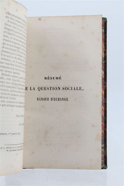 PROUDHON Avertissement aux propriétaires ou lettre à M Considérant