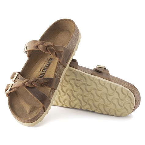 Birkenstock Women S Franca Braid Sandal Cognac Oiled Leather Birkenstock And More