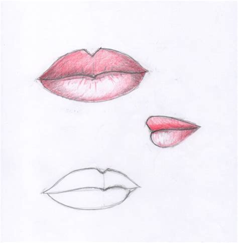 How To Draw The Female Lips Step By Step Youtube