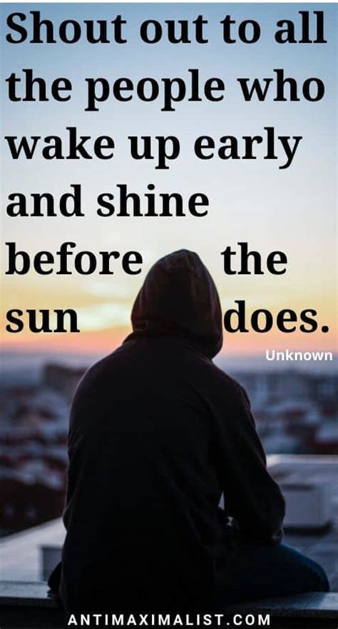 11 Wake up Early Quotes: Winning Starts in the Morning! | Antimaximalist