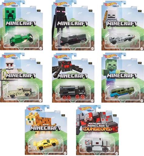 Hot Wheels Minecraft Characters Cars Set Of Amerikasepetim