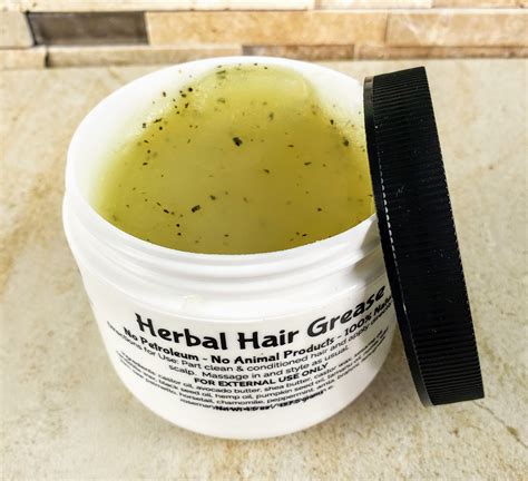 Vegan Herbal Hair Butter Hair Grease Pomade Natural Hair Etsy