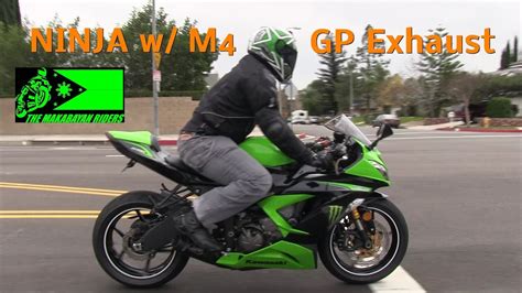 2013 Kawasaki Ninja 636 Zx6r M4 Gp Style Exhaust Street Ride By Mola