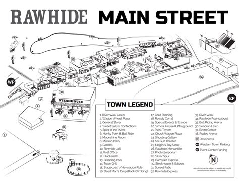 Rawhide Western Town Map and Brochure (2024 - 2023 ...