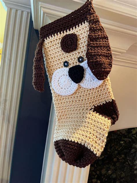 Crochet Dog Stocking - Etsy