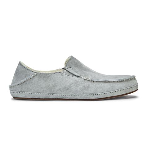 OluKai Nohea Slipper - Pale Grey | Women's Slippers – OluKai Canada