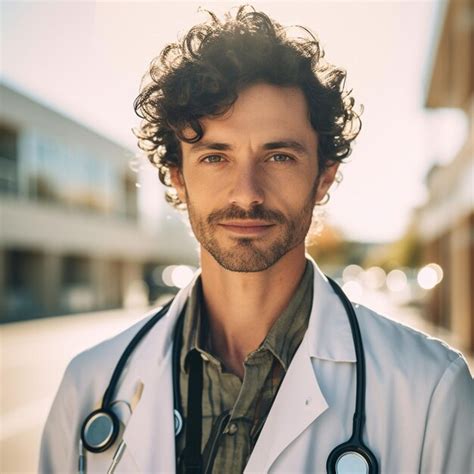 A Doctor Wearing A Lab Coat Premium Ai Generated Image