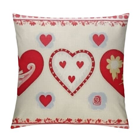 GOSMITH S Day Pillow Cover Farmhouse S Day Decor For Home Red Love