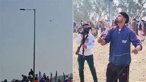 Delhi Borders Witness Unique Combat As Protesting Farmers Fly Kites In