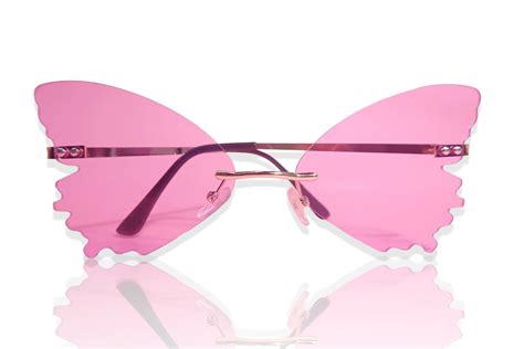 Purple Butterfly Glasses