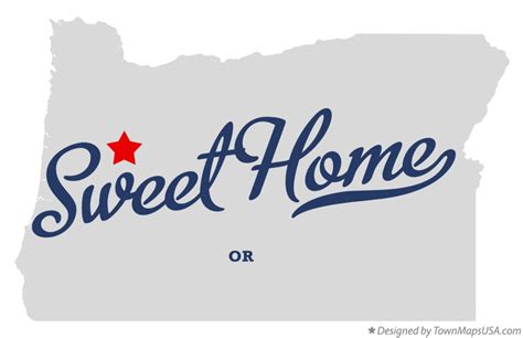 Map of Sweet Home, OR, Oregon