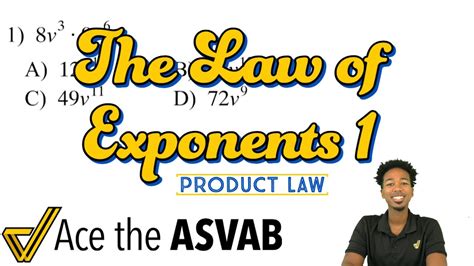 ASVAB Math Product Law Of Exponents How To Multiply Exponents YouTube