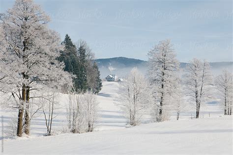 "Winter Landscape In Austria" by Stocksy Contributor "Robert Kohlhuber ...