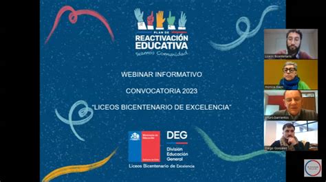 Se Realiza Exitosamente Webinar Sobre Convocatoria De Liceos